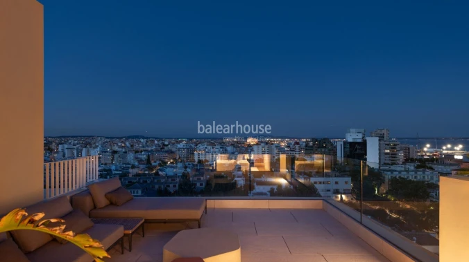 Exceptional penthouse with panoramic views over Palma and the Mediterranean