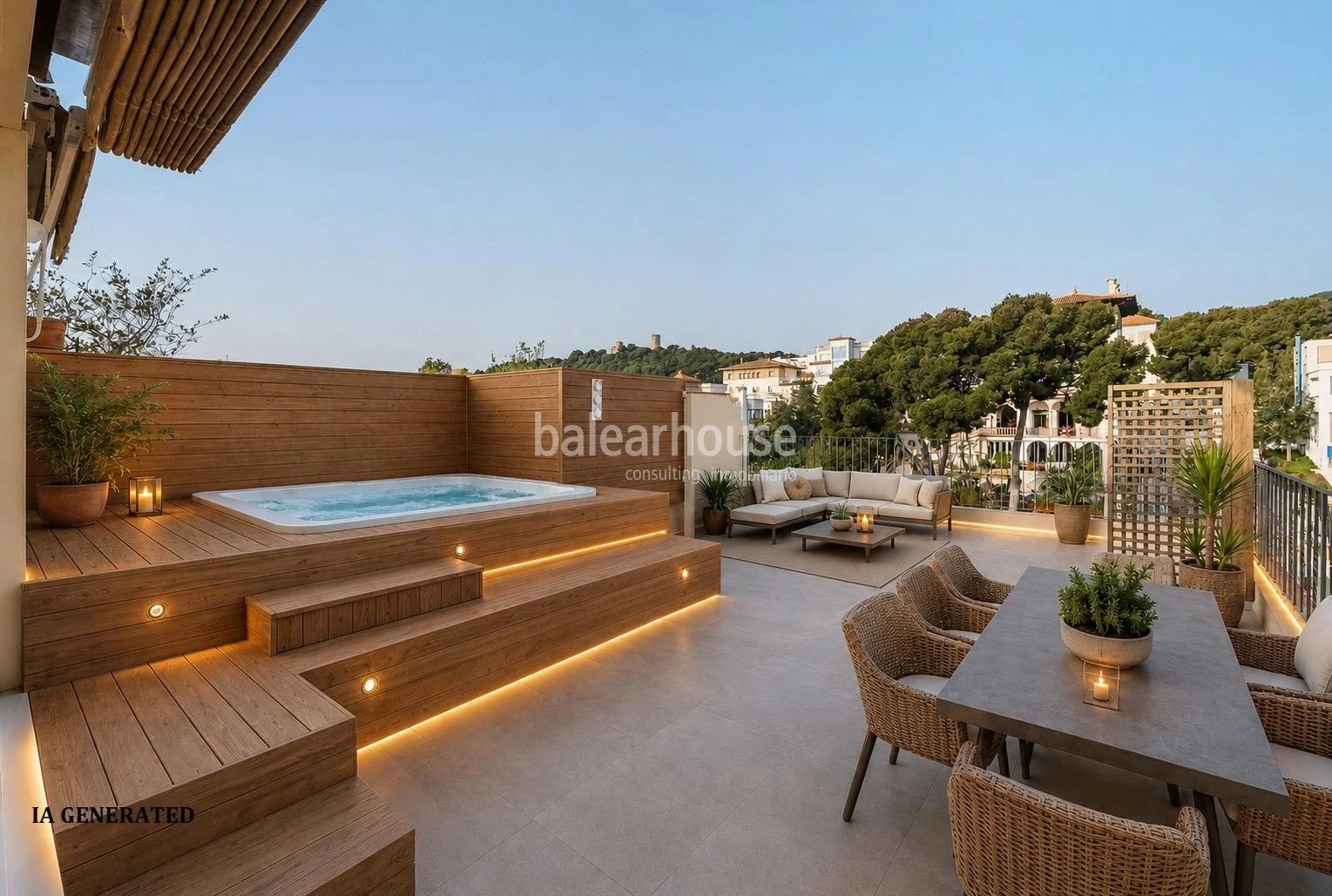 Ático dúplex en Son Armadans con espectacular terraza y fabulosas vistas al Castillo de Bellver