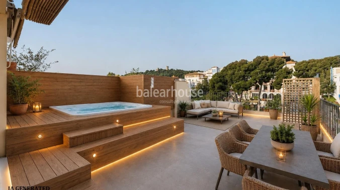 Duplex Penthouse in Son Armadans with Spectacular Terrace and Stunning Views of Bellver Castle