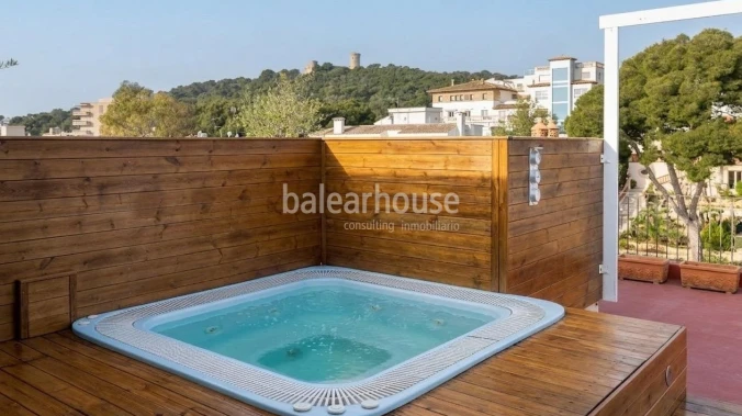 Duplex Penthouse in Son Armadans with Spectacular Terrace and Stunning Views of Bellver Castle