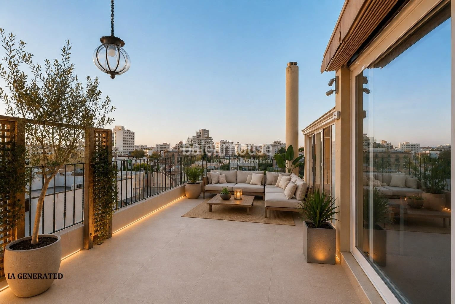 Duplex-Penthouse in Son Armadans mit spektakulärer Terrasse und traumhaftem Blick auf das Schloss Bellver