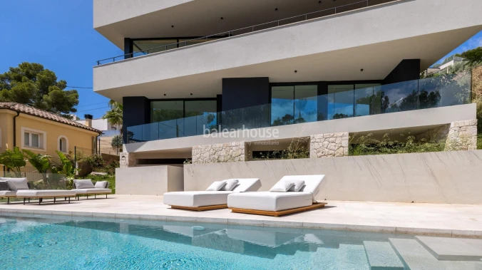 Contemporary new build villa in Costa d'en Blanes with beautiful views that reach to the sea