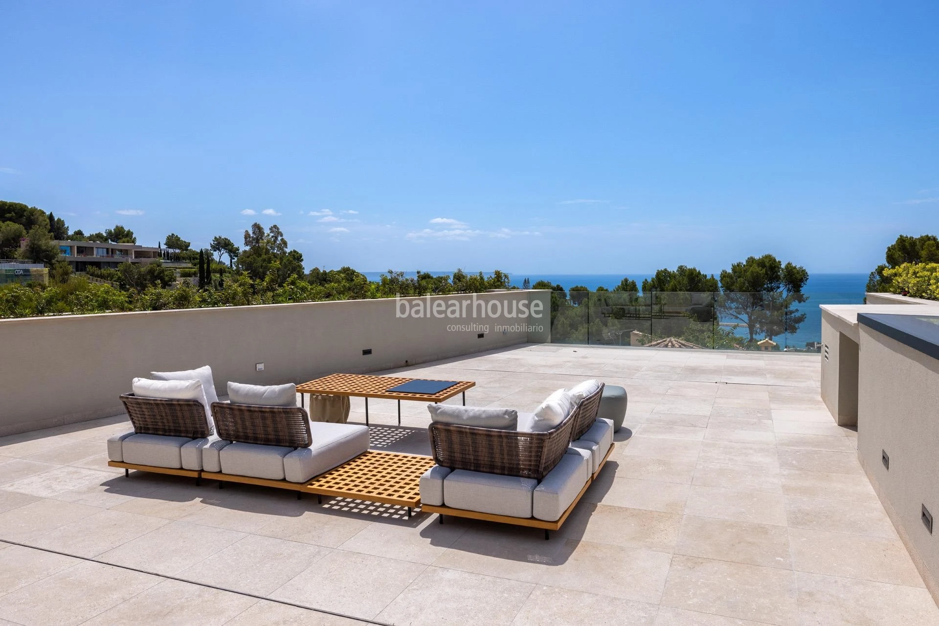 Contemporary new build villa in Costa d'en Blanes with beautiful views that reach to the sea