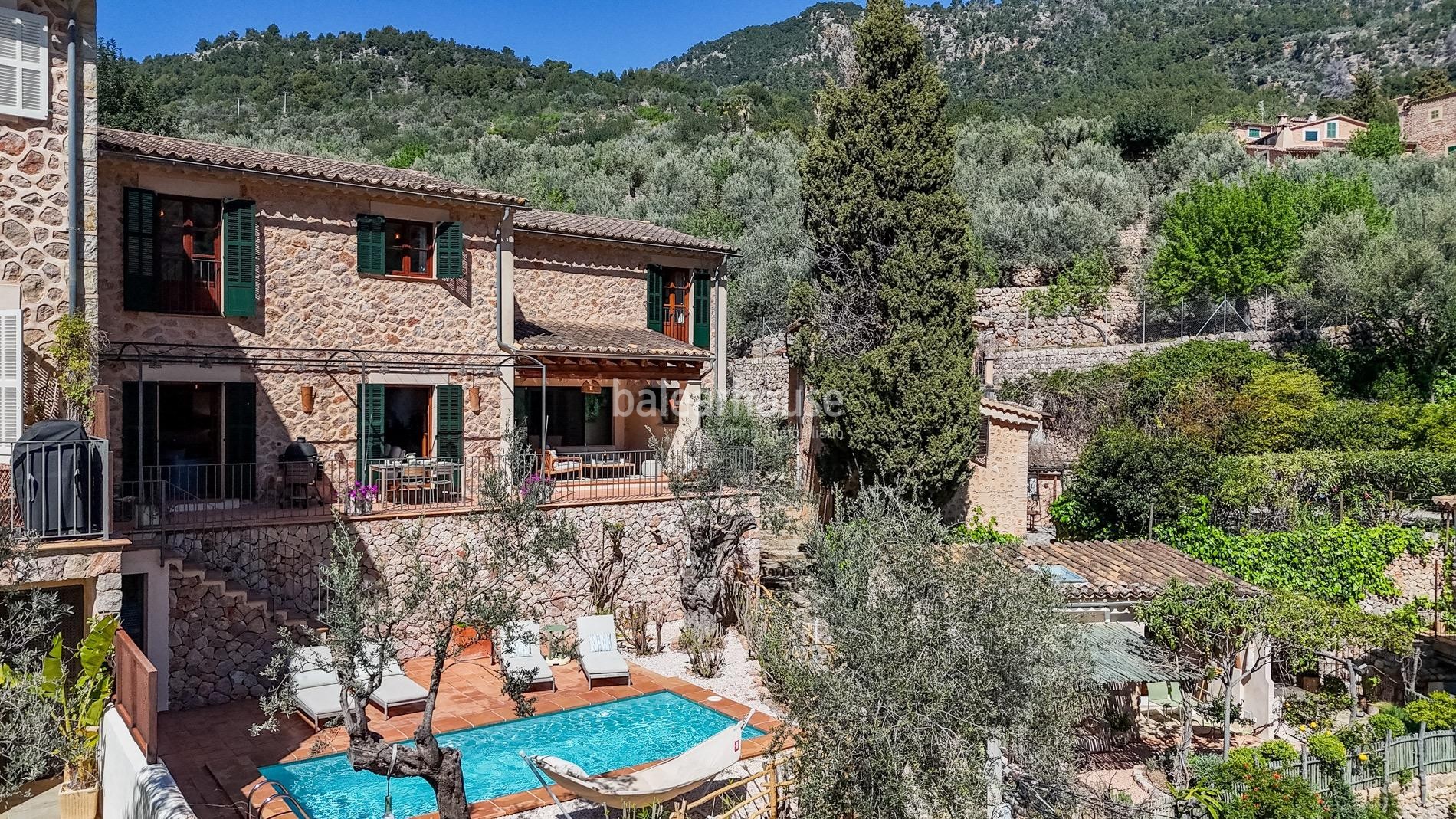 Charmantes Natursteinhaus in Fornalutx mit spektakulärem Tramuntana-Blick