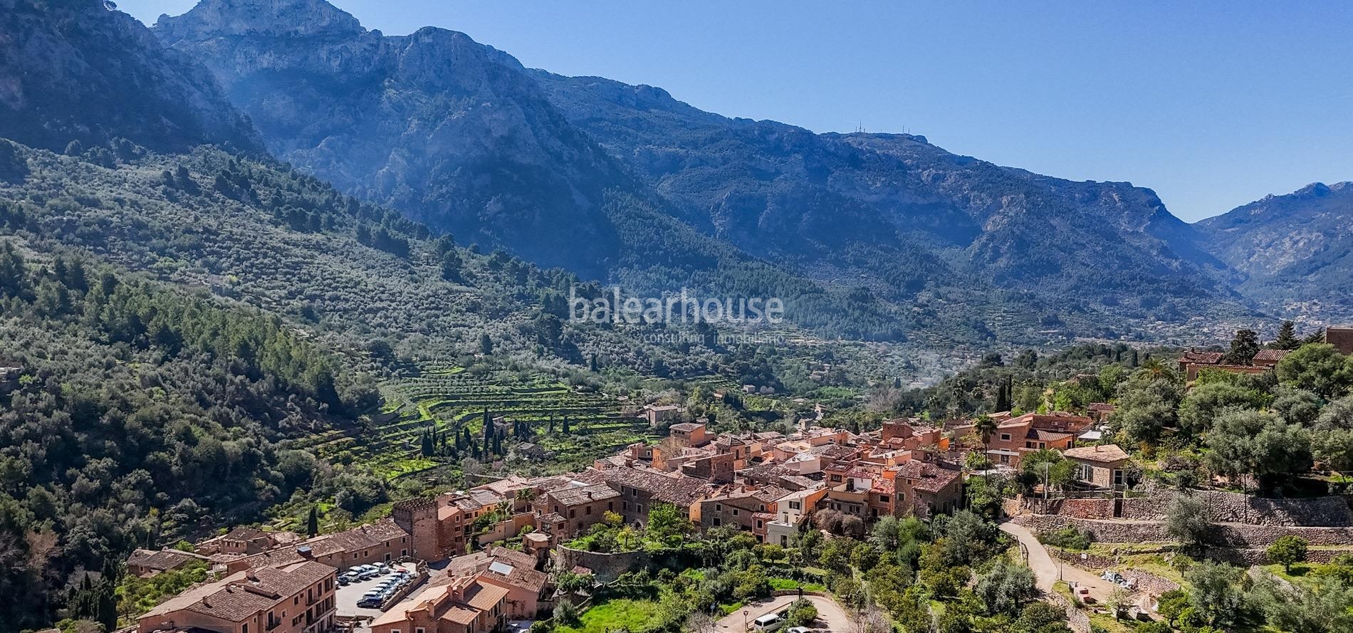 Charmantes Natursteinhaus in Fornalutx mit spektakulärem Tramuntana-Blick