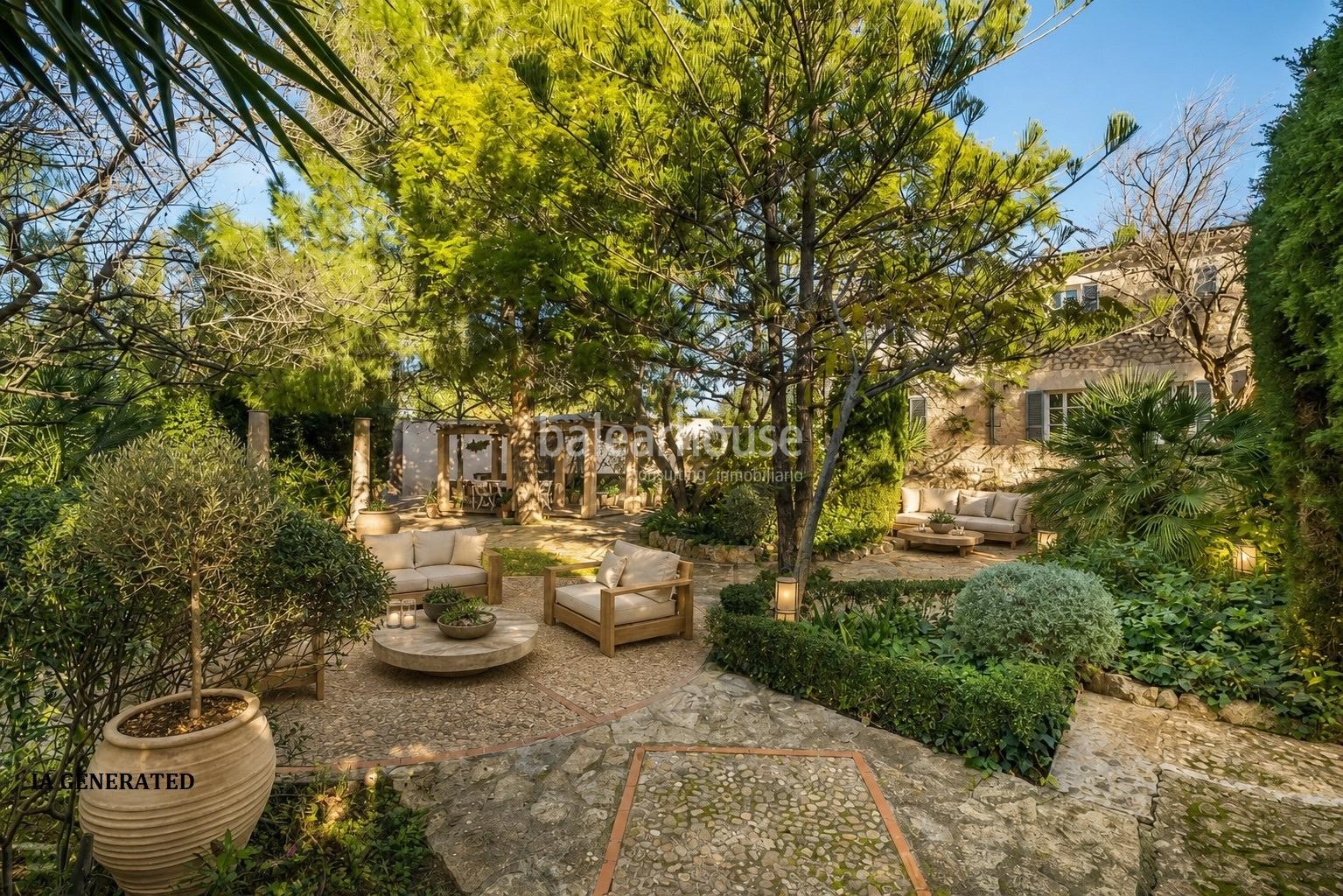 Tradición, modernidad y naturaleza en esta gran finca a escasa distancia del centro de Palma.