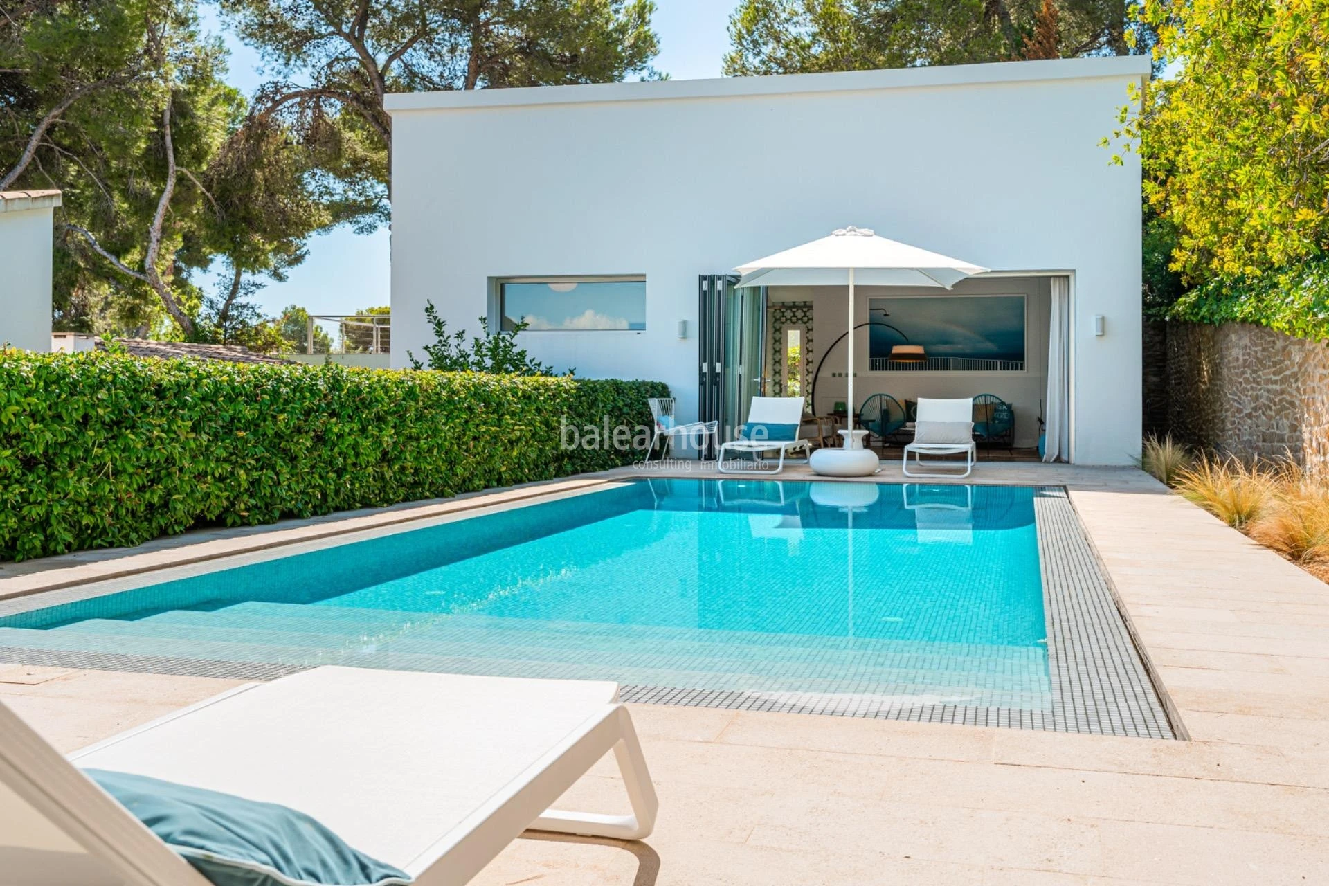Elegant contemporary villa just a short walk from Cala Vinyes beach on Mallorca’s southwest coast