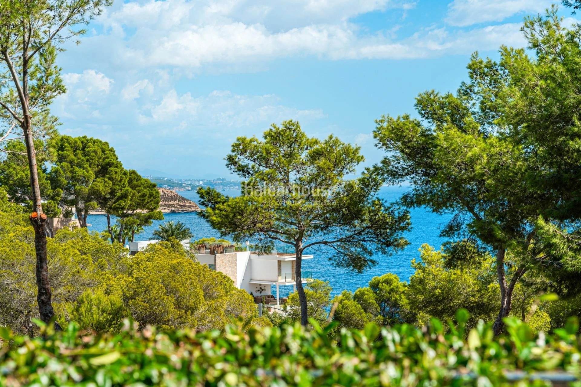Elegant contemporary villa just a short walk from Cala Vinyes beach on Mallorca’s southwest coast