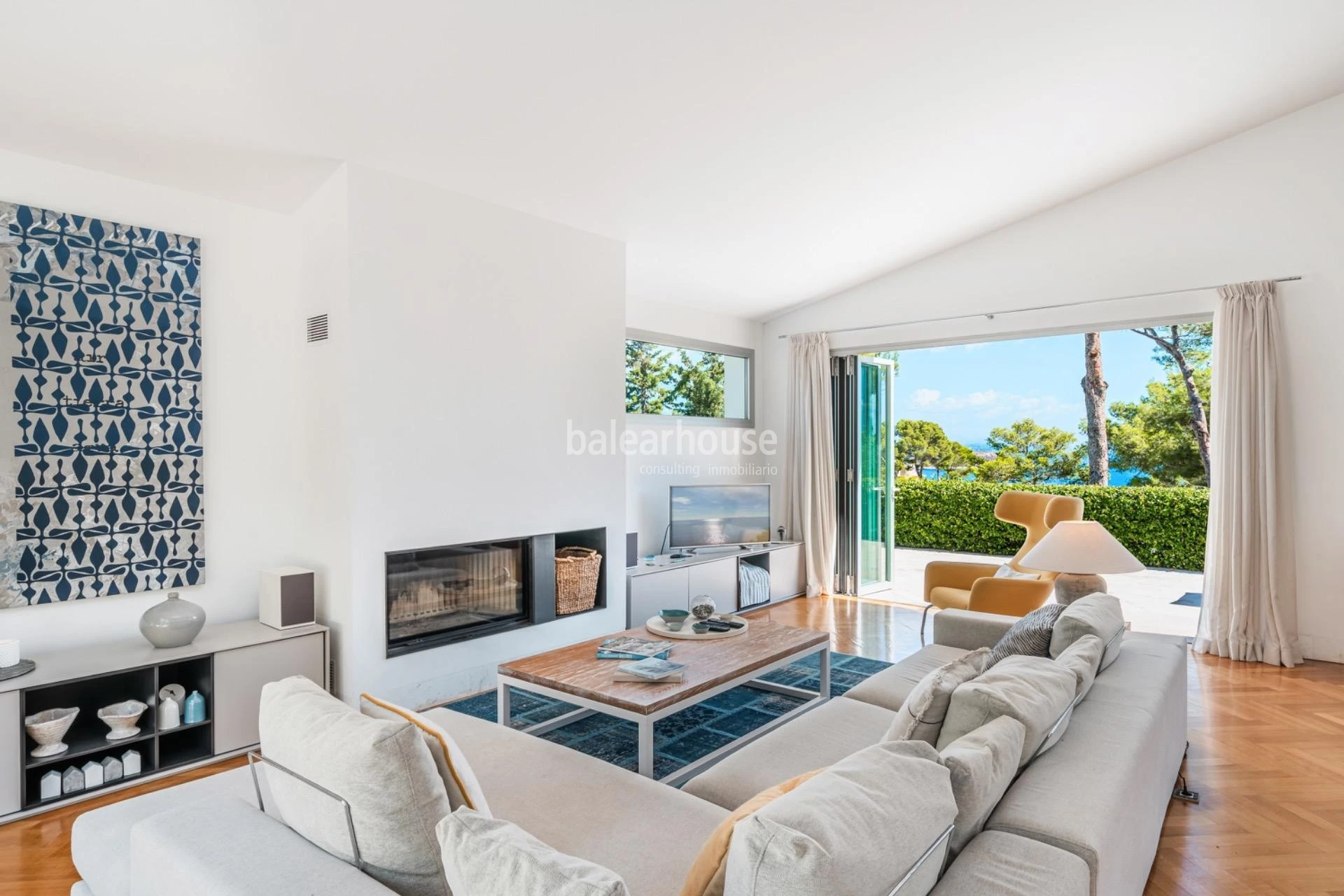Elegant contemporary villa just a short walk from Cala Vinyes beach on Mallorca’s southwest coast