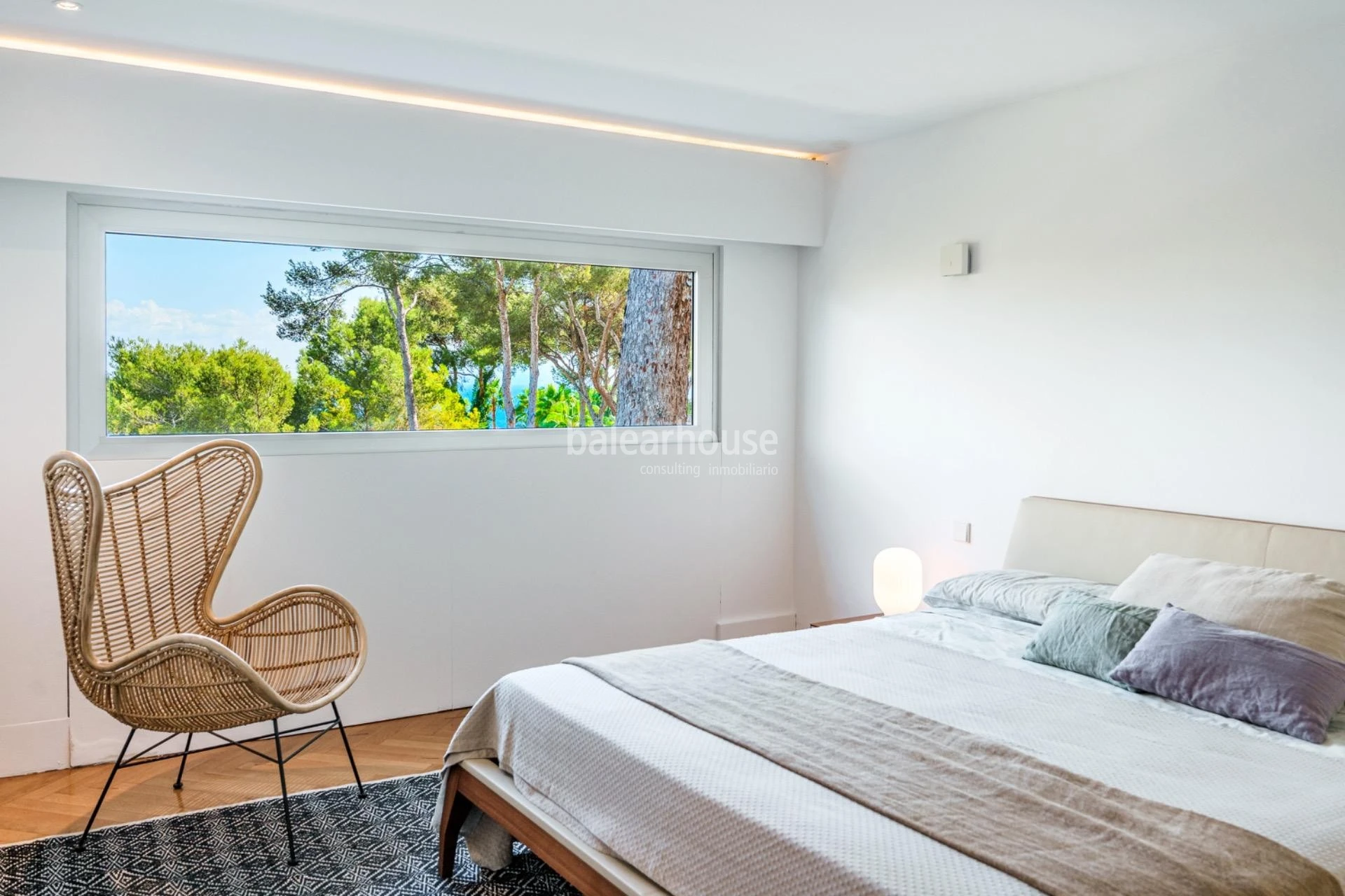 Elegant contemporary villa just a short walk from Cala Vinyes beach on Mallorca’s southwest coast