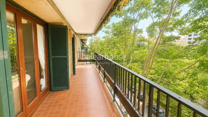 Außergewöhnliche großzügige Wohnung mit Blick auf den Paseo Mallorca