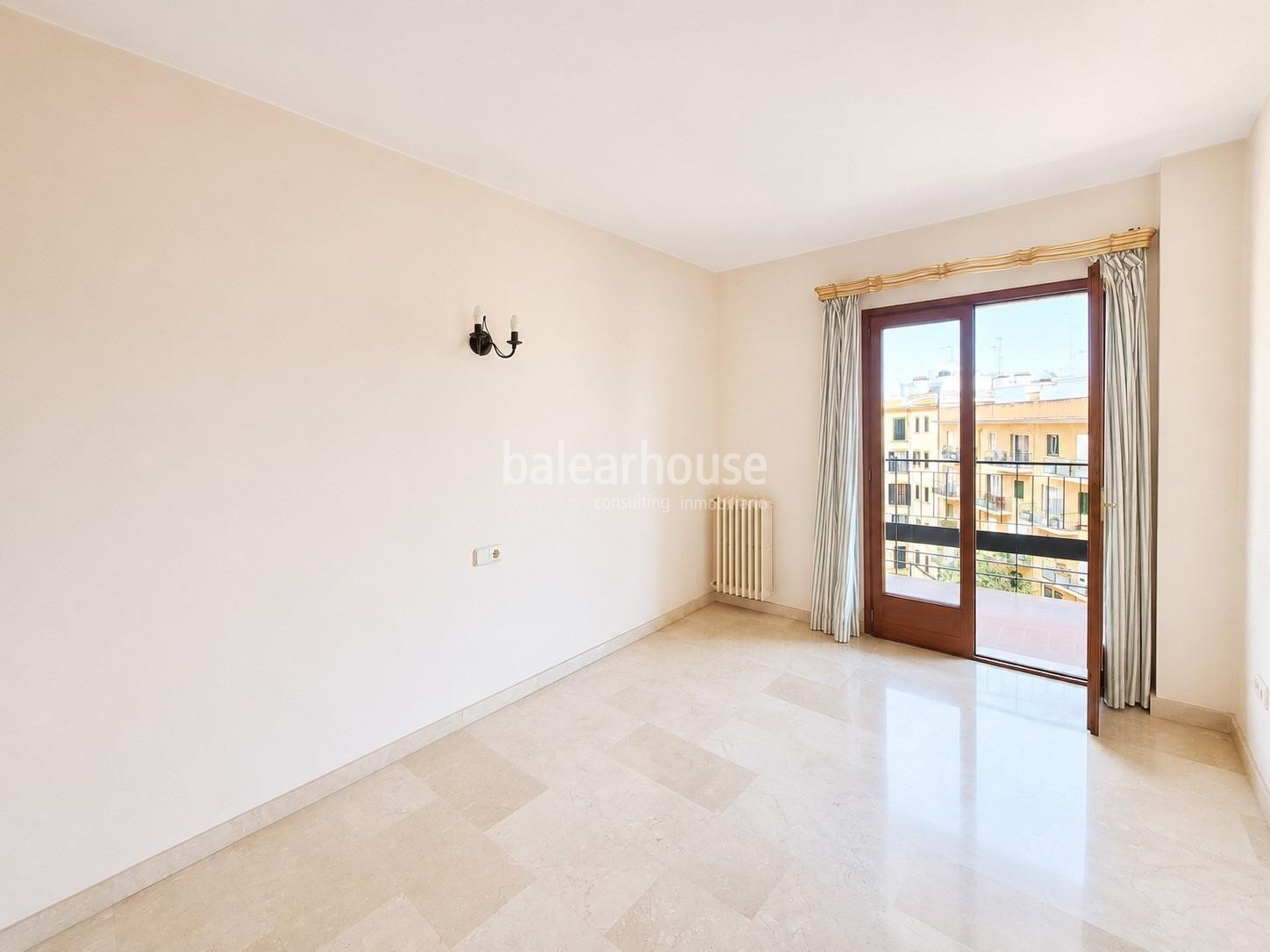 Außergewöhnliche großzügige Wohnung mit Blick auf den Paseo Mallorca