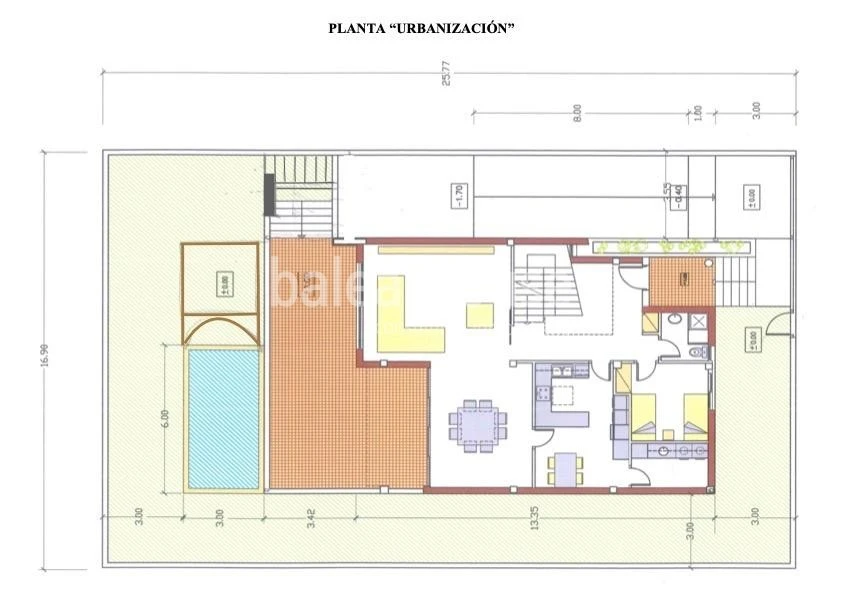 Exceptional and bright Moderna villa with large terraces and pool next to the beach in Palma