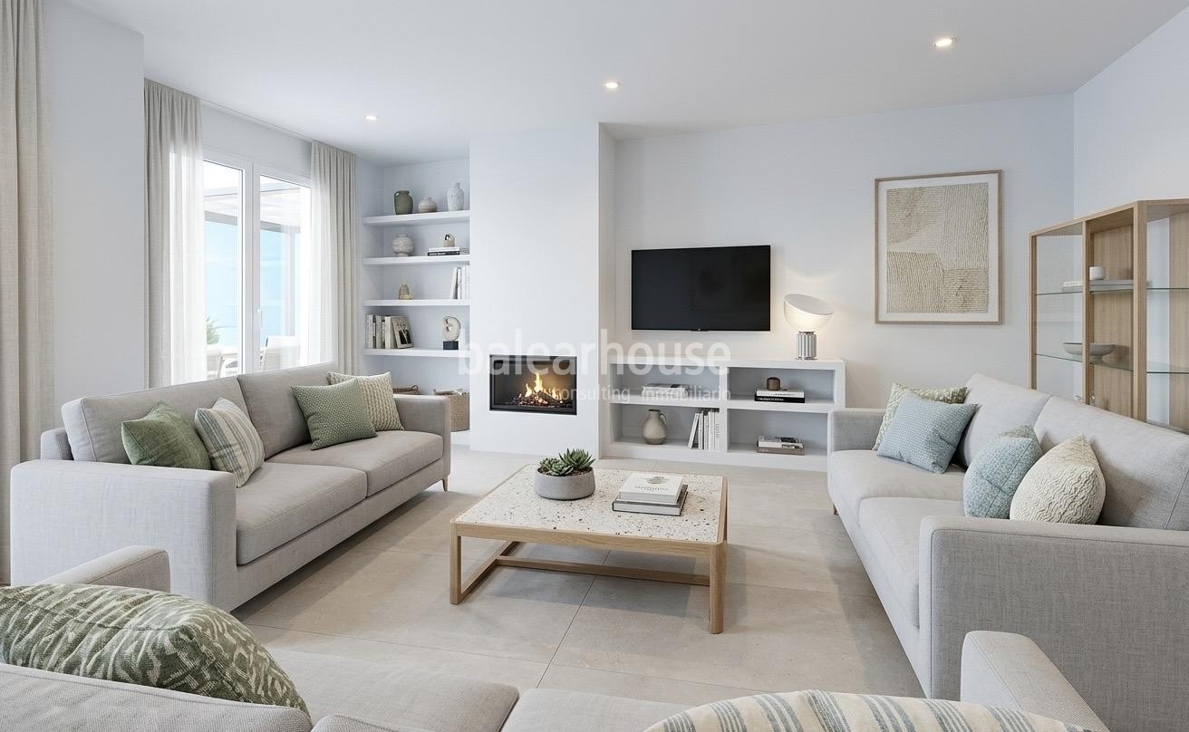 Light-filled semi-detached home with terraces and a private garden near Bellver Castle