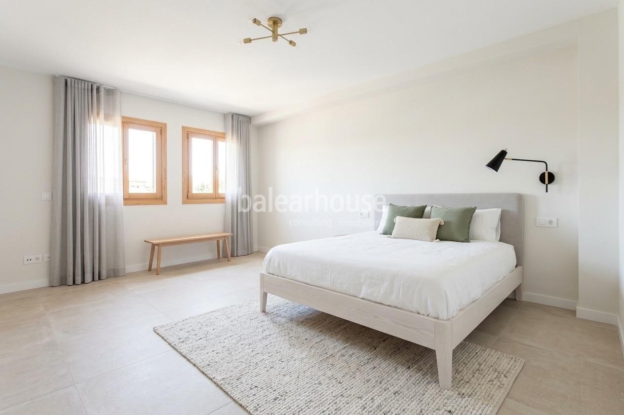 Light-filled semi-detached home with terraces and a private garden near Bellver Castle