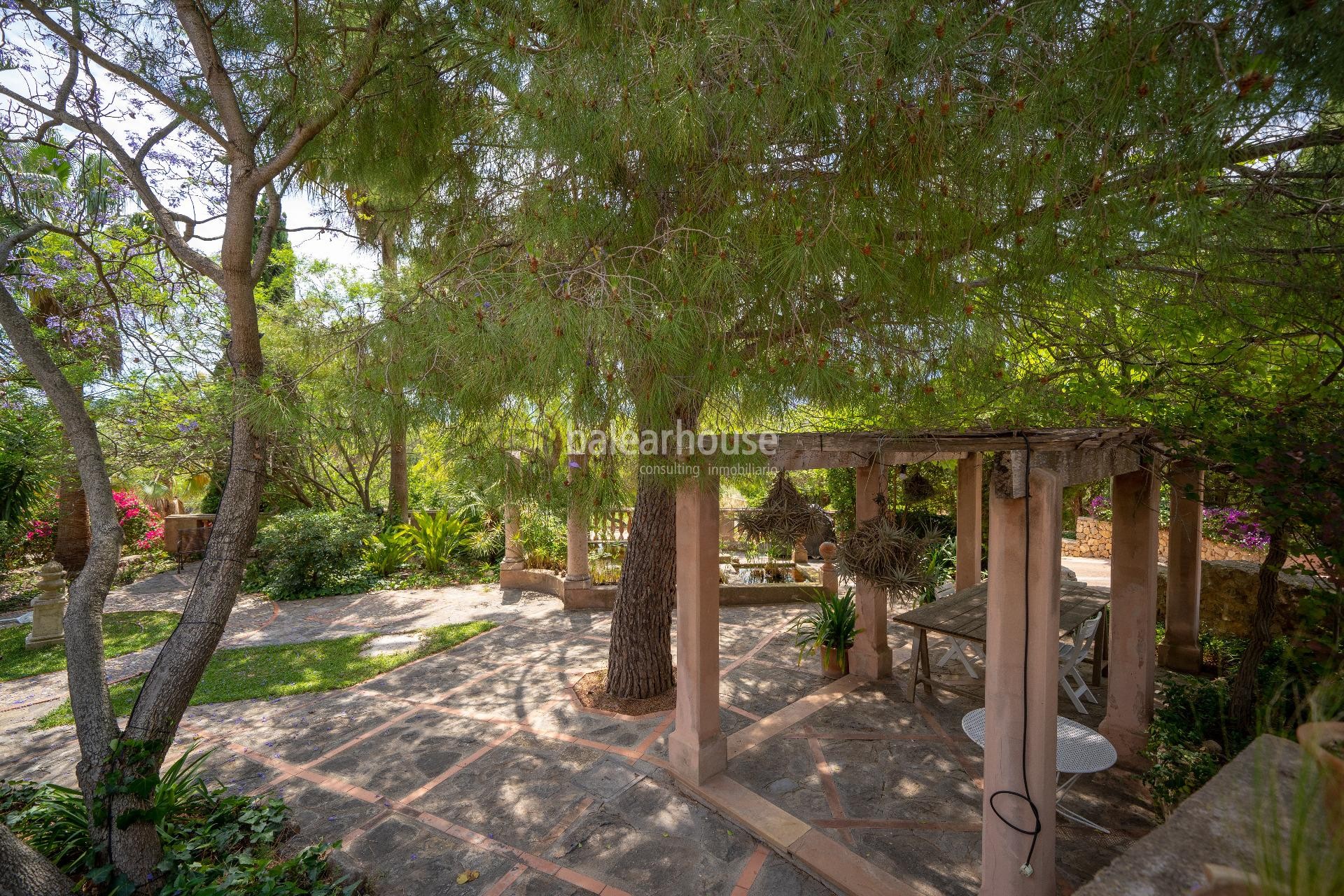 Tradición, modernidad y naturaleza en esta gran finca a escasa distancia del centro de Palma.