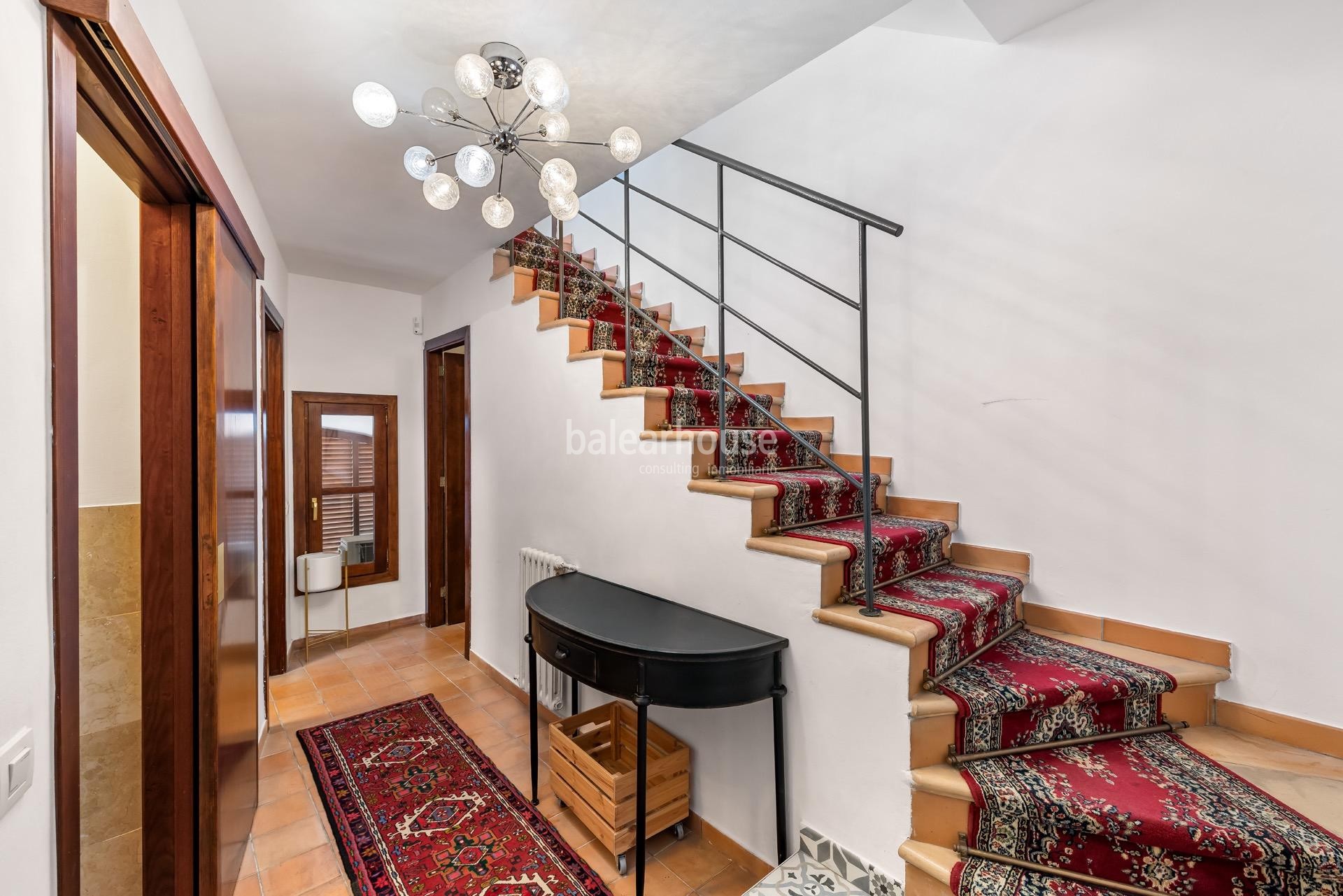 Arquitectura tradicional y diseño en una casa única en el centro histórico de Palma