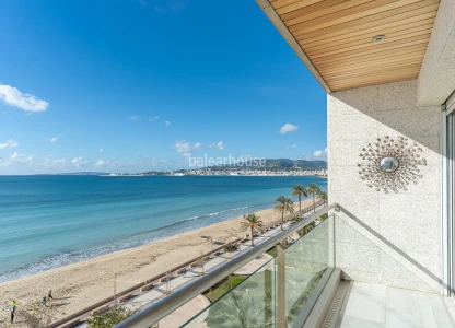 Vistas espectaculares y únicas al mar y a toda la bahía de Palma desde este gran piso en el Portixol