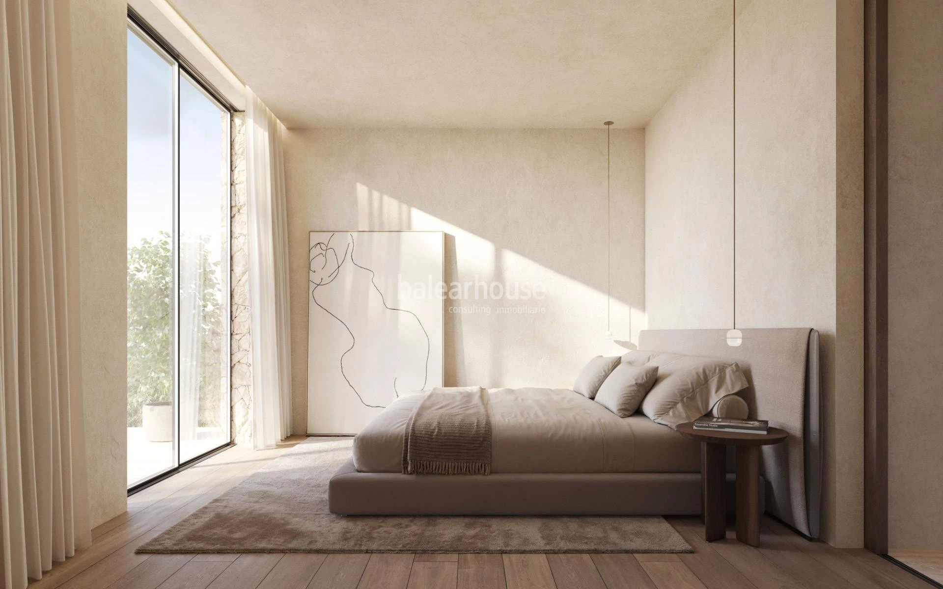 Außergewöhnlicher Meerblick von dieser neu erbauten Villa in erster Meereslinie, nur wenige Minuten von Palma entfernt.
