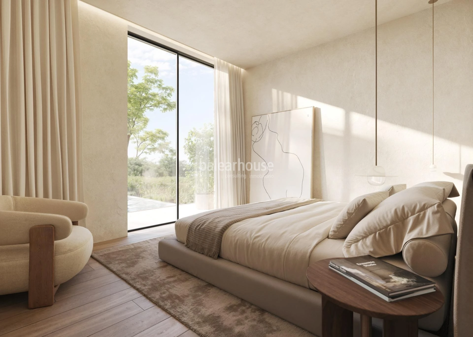 Außergewöhnlicher Meerblick von dieser neu erbauten Villa in erster Meereslinie, nur wenige Minuten von Palma entfernt.