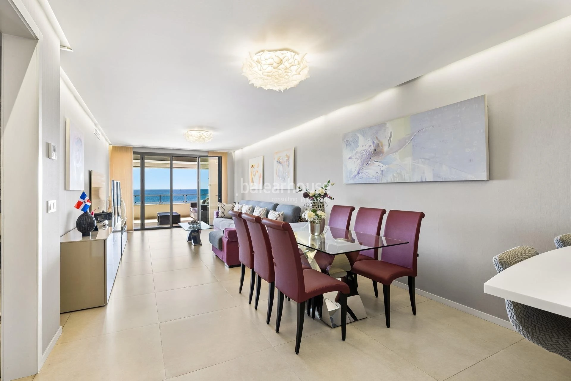  Spectacular Sea Views from this Bright Apartment on the Portixol Seafront