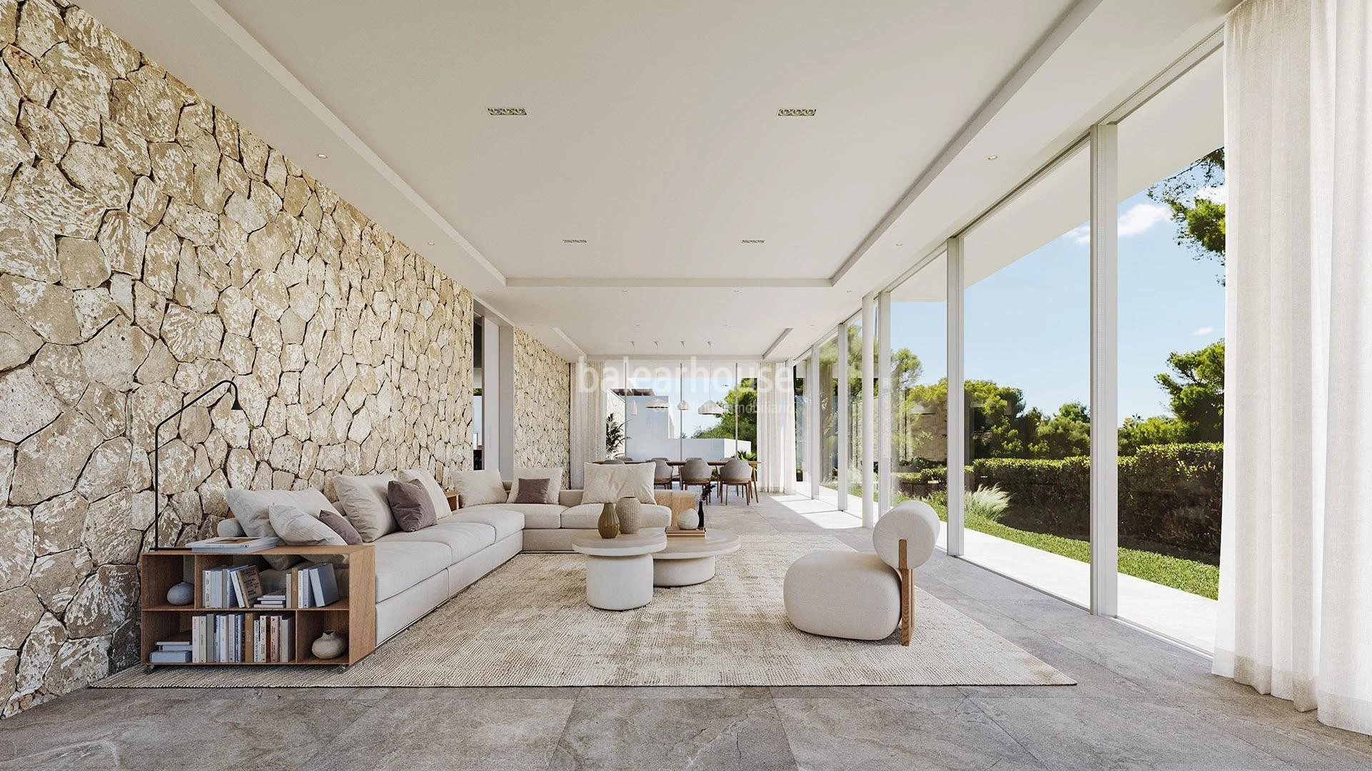 Gran villa contemporánea de obra nueva con vistas al mar y a pocos pasos de la playa en Sol de Mallorca